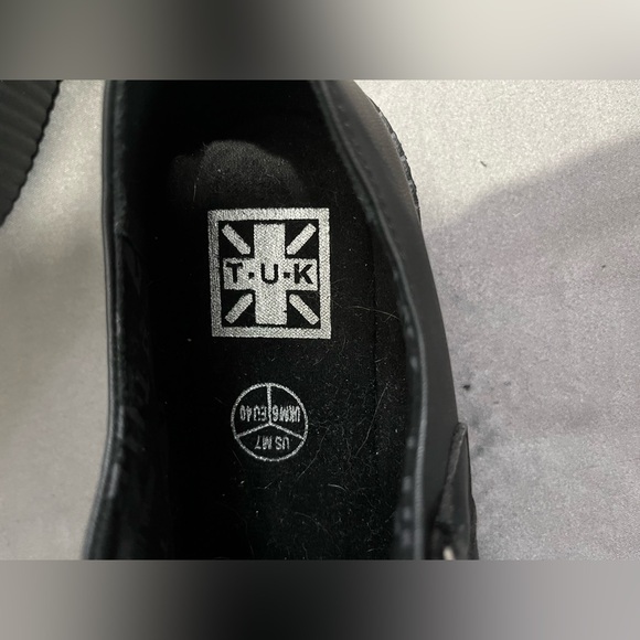 TUK Black Lace-Up Platform Shoes - Picture 3 of 5